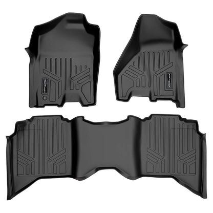 2012 Ram 1500 Floor Liners|Crew Cab Models (1st Row Bench or Bucket, No Over the Hump Coverage, No PTO Kit, No 4x4 Shifter)|SMARTLINER