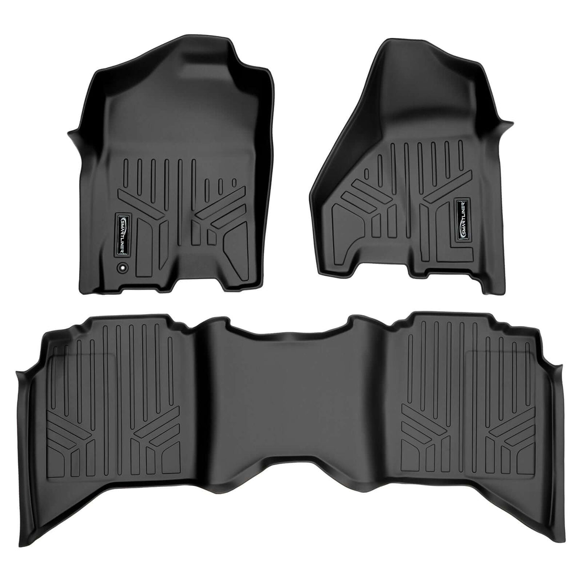 2012 Ram 3500 Floor Liners|Crew Cab Models (1st Row Bench or Bucket, No Over the Hump Coverage, No PTO Kit, No 4x4 Shifter)|SMARTLINER