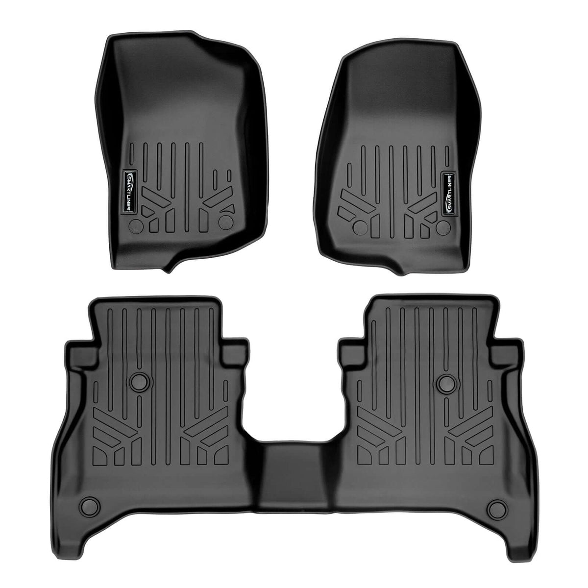 2020-2026 Jeep Gladiator Floor Liners|Fits models with 2nd row non-locking storage wall|SMARTLINER