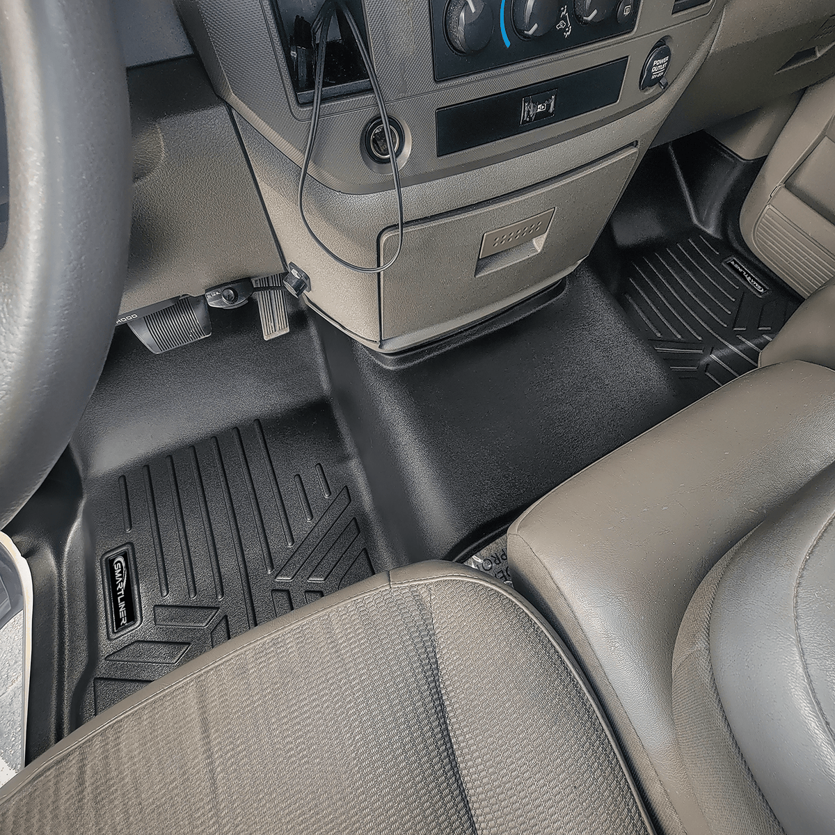 2020-2026 Jeep Gladiator Floor Liners|Fits models with 2nd row non-locking storage wall|SMARTLINER