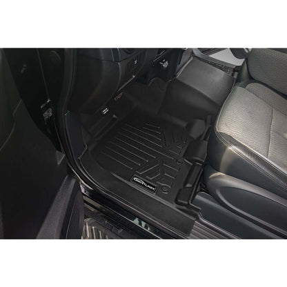 2017-2024 Nissan Titan Floor Liners | Crew Cab Models with 1st Row Bench Seat and Carpeted Flooring | SMARTLINER