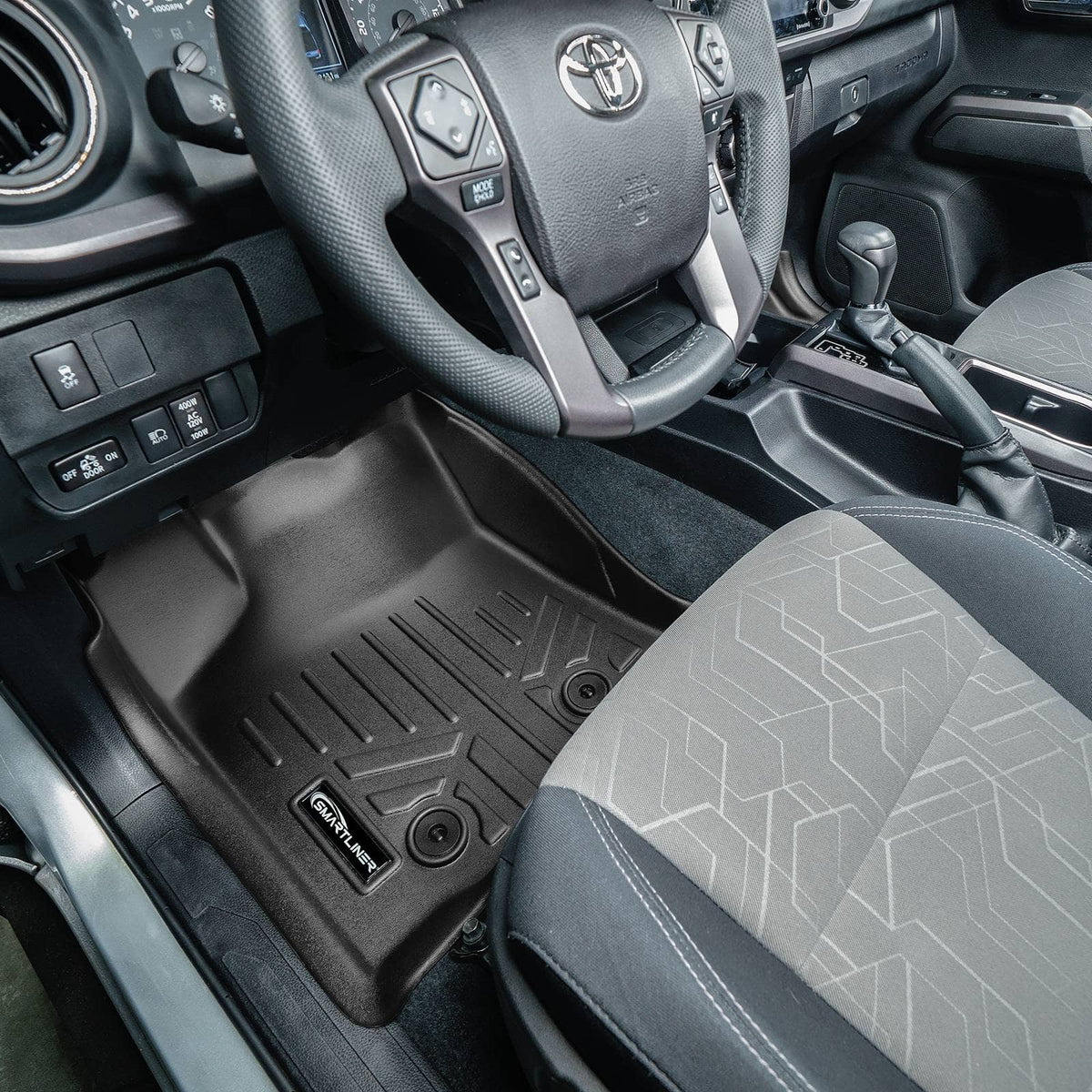 2018-2023 Toyota Tacoma Floor Liners|Access Cab Models with Automatic Transmission|SMARTLINER