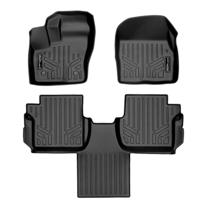 2018-2020 Ford Transit Connect Floor Liners|Long Wheel Base, Passenger Van Models (Wagon / Long Wheelbase W/Secondary Footrest. For 2nd row Bucket)|SMARTLINER