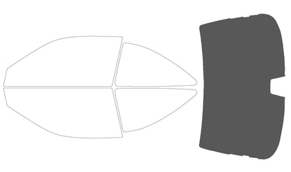Precut Window Tint Kit for Honda Civic Coupe (2001–2005) | UV Block & Privacy Film