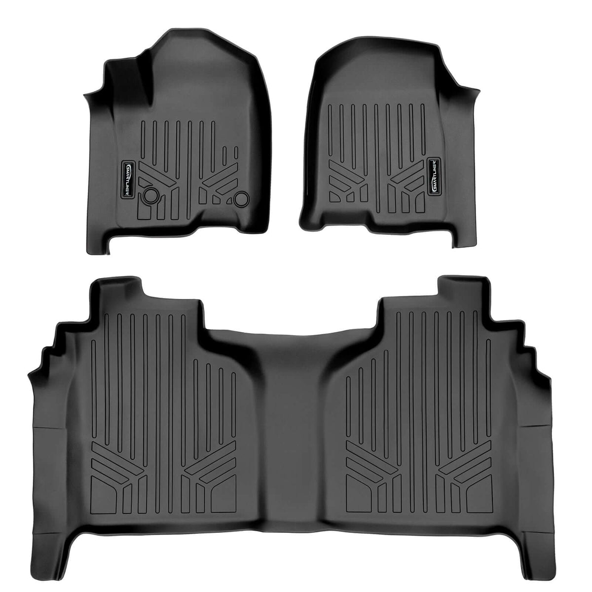 2020-2026 GMC Sierra 2500 HD Floor Liners|Crew Cab Models (Does NOT provide over-the-hump coverage. Fits CARPET models WITH rear under-seat storage)|SMARTLINER
