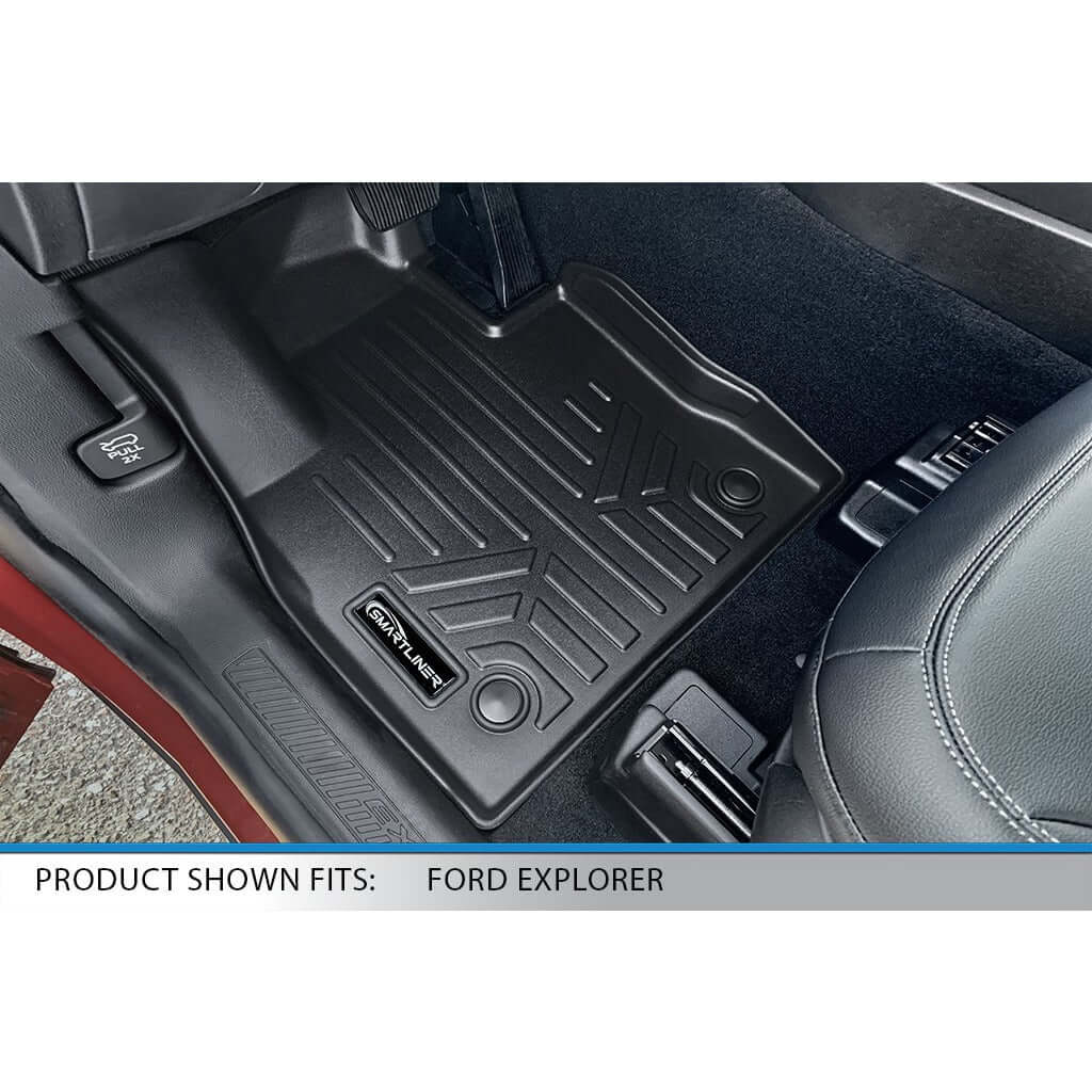 2020-2026 Ford Explorer Hybrid Floor Liners|For 2021 models works without passenger retention on the floor|SMARTLINER