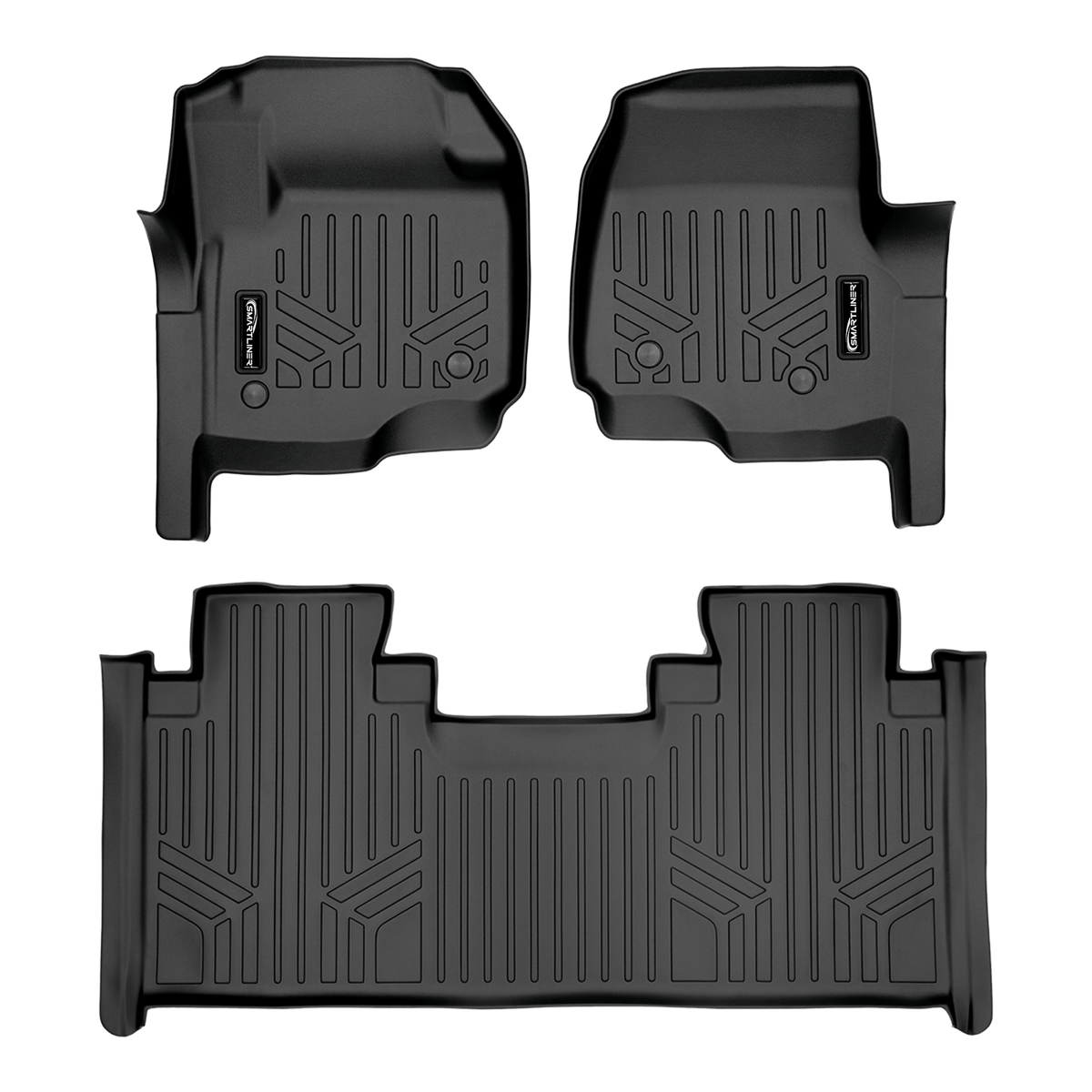 2017-2026 Ford F-350 Floor Liners|Super Cab Models (Not over-the-hump. Fits bench seat model with vinyl)|SMARTLINER