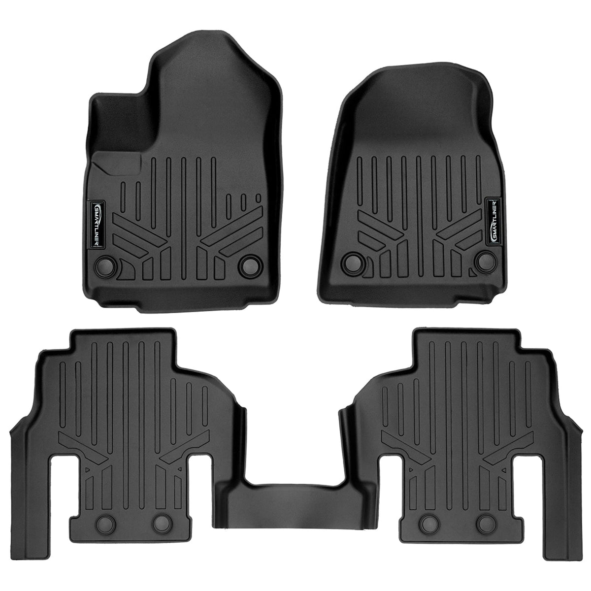 2023-2025 Jeep Grand Wagoneer L Floor Liners|7 Passenger Models|SMARTLINER