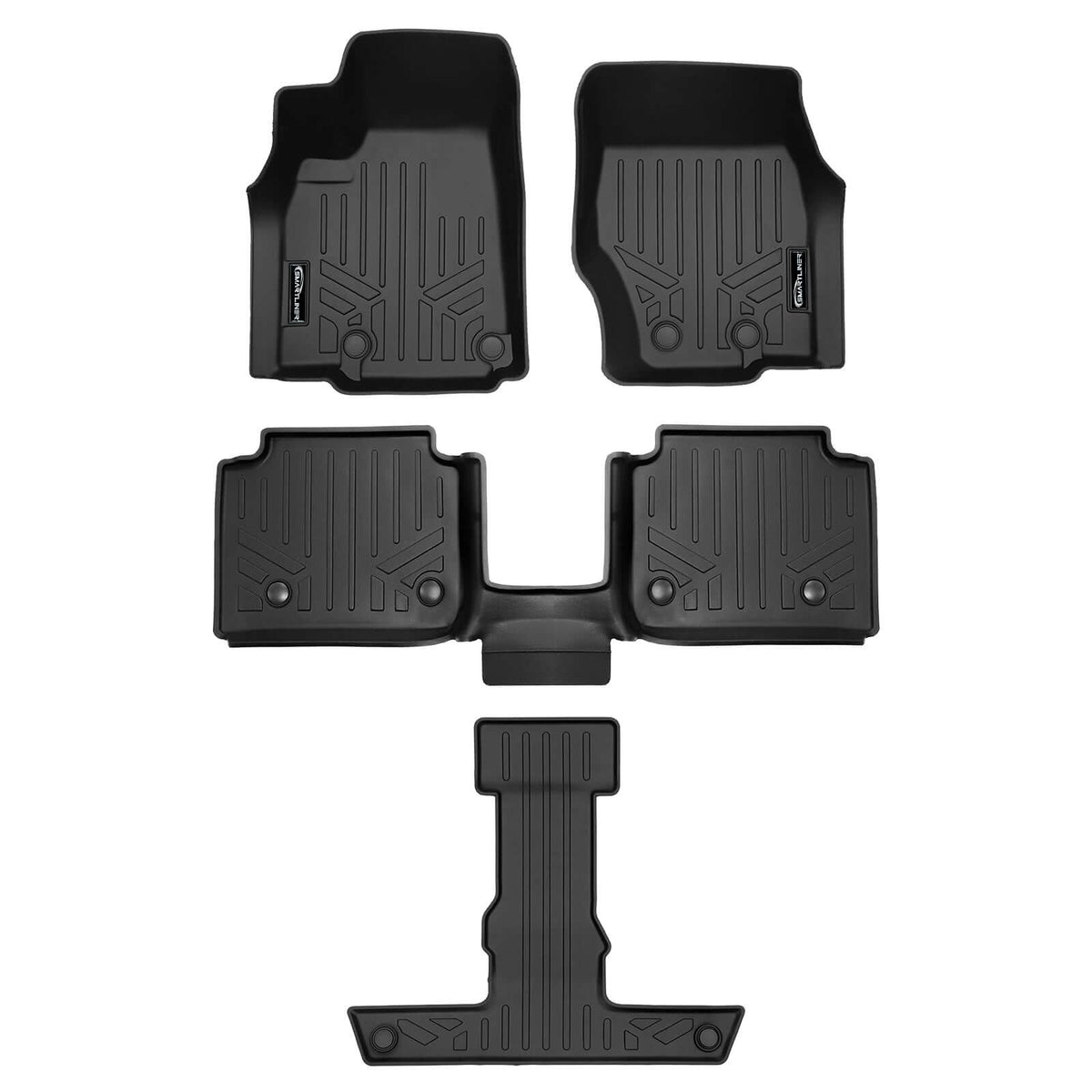2021-2026 Jeep Grand Cherokee L Floor Liners|6 Passenger Models (Without Center Console)|SMARTLINER