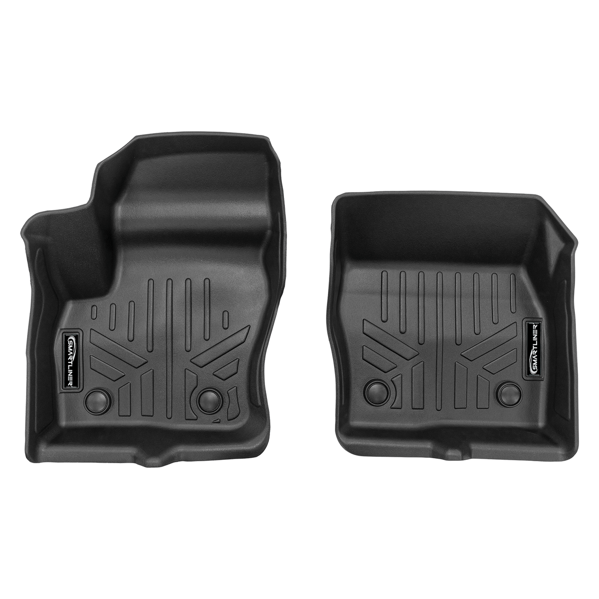 2018-2020 Ford Transit Connect Floor Liners|Passenger Van, Standard Wheel Base Models (Fits Vinyl Floor with retention & w/o secondary footrest. (Cargo & Wagon - SWB/LWB)(With or w/o Retention-w/o secondary Footrest))|SMARTLINER