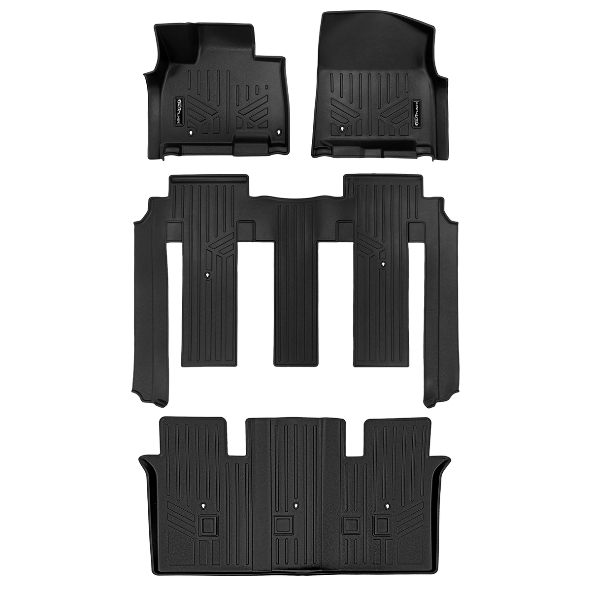 2025-2026 Kia Carnival Floor Liners|Fits 8 passenger/2nd row bench seat models|SMARTLINER