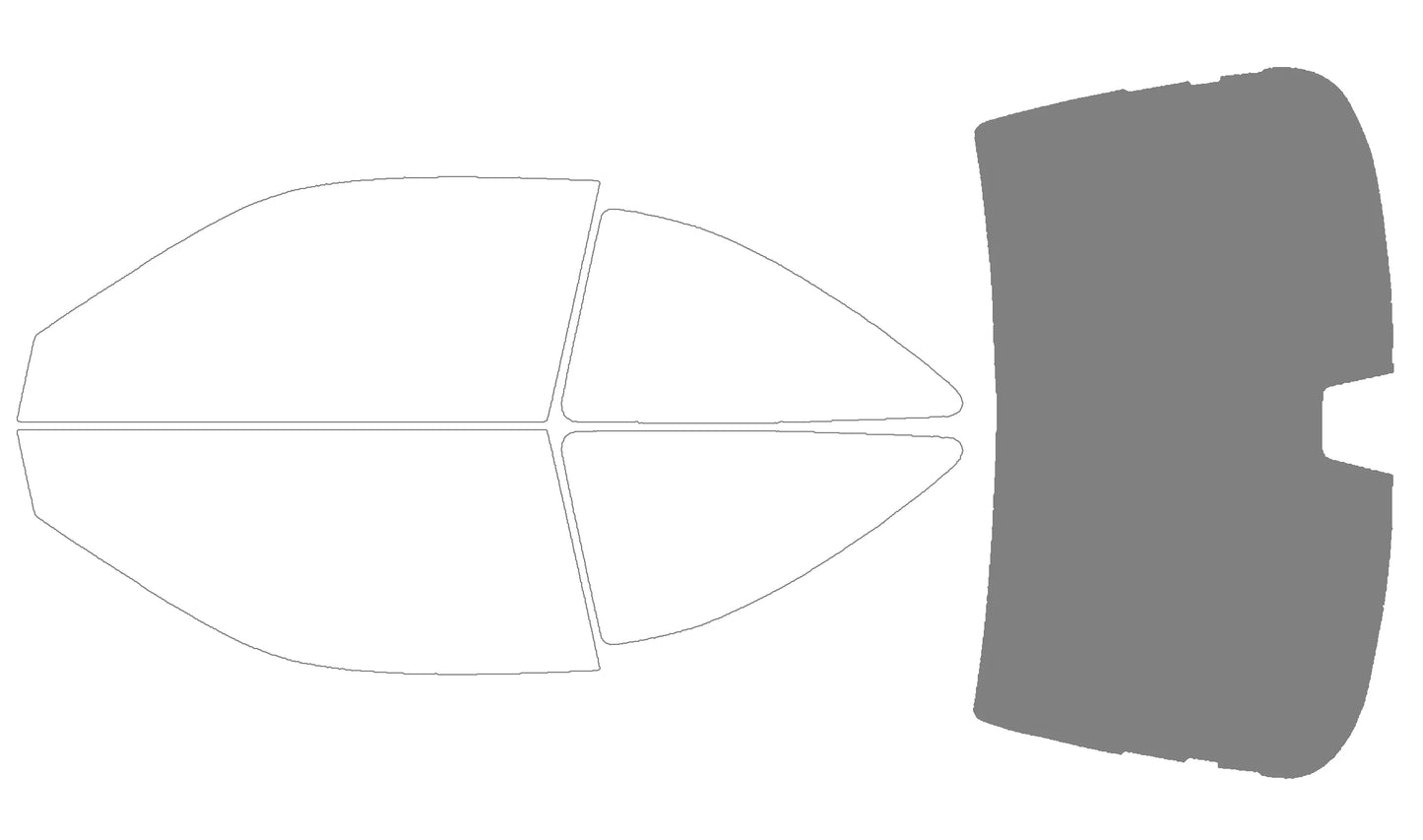 Precut Window Tint Kit for Honda Civic Coupe (2001–2005) | UV Block & Privacy Film