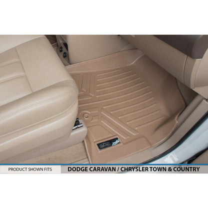 2013-2020 Dodge Grand Caravan Floor Liners | 2nd Row Bucket Seats, With Super Console | SMARTLINER