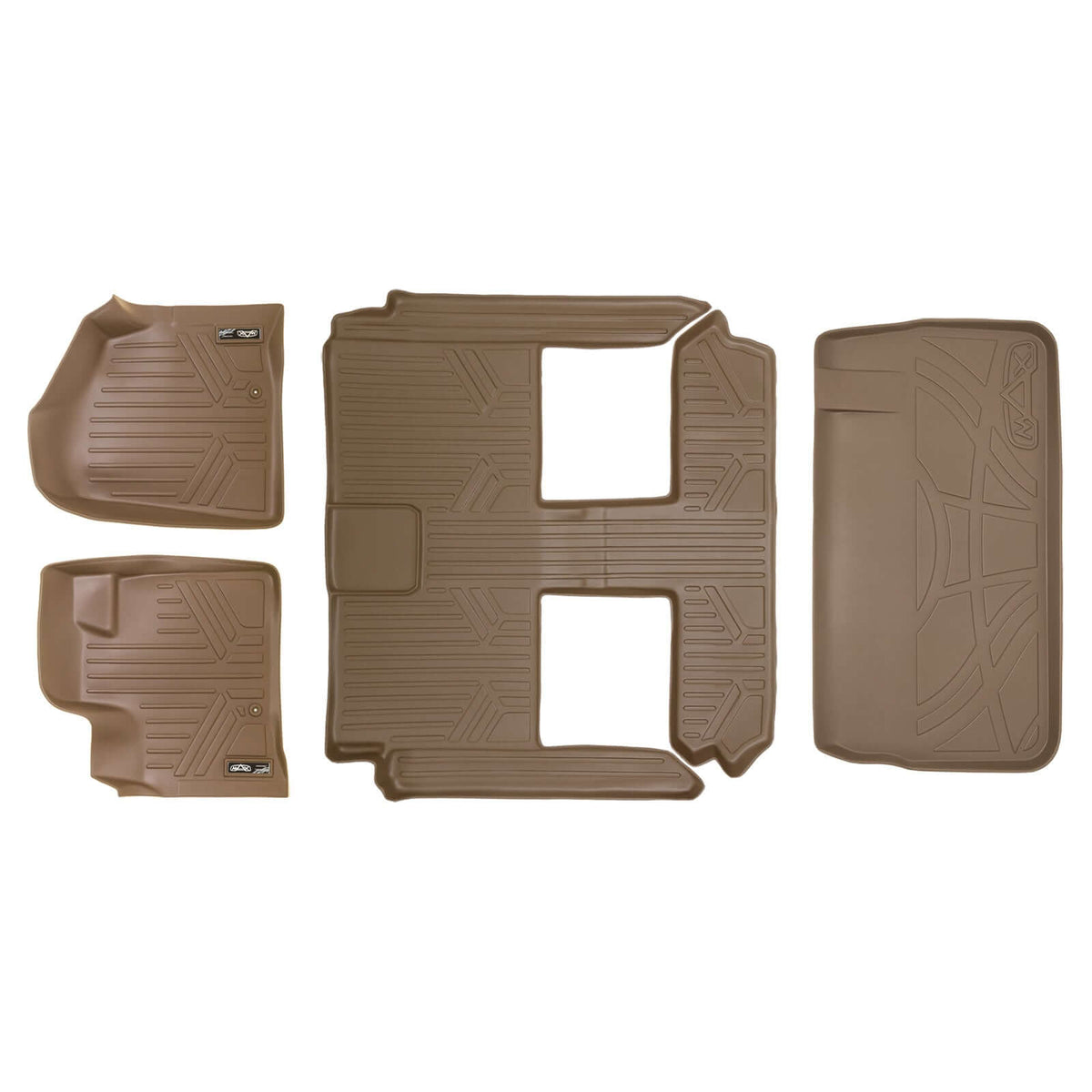 2013-2020 Dodge Grand Caravan Floor Liners | 2nd Row Bucket Seats, With Super Console | SMARTLINER