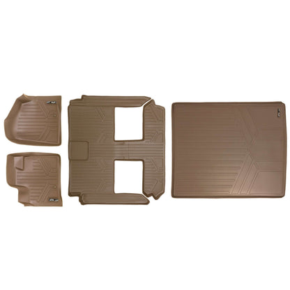 2008-2012 Dodge Grand Caravan Floor Liners | 2nd Row Stow'n Go Bucket Seats, With Super Console | SMARTLINER