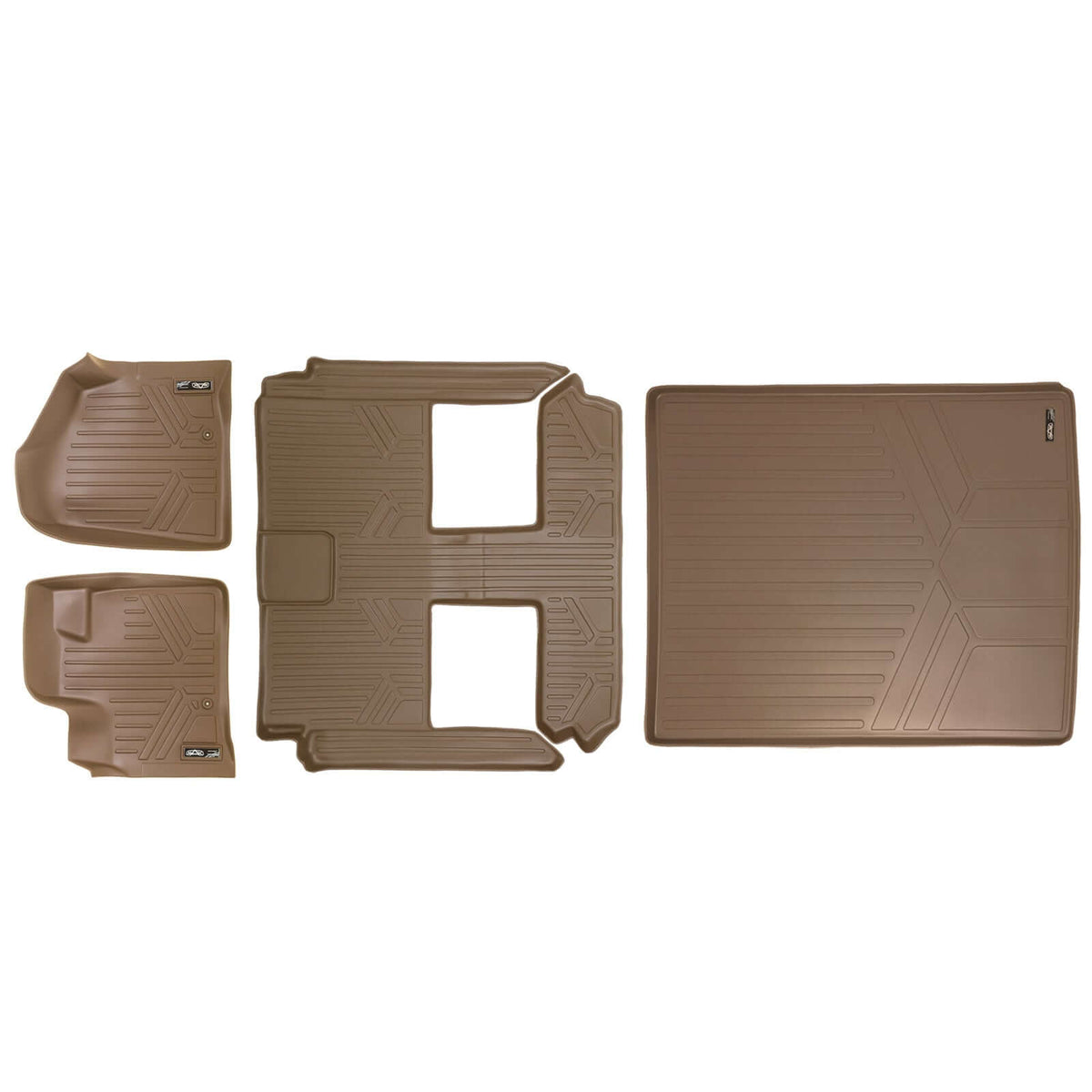 2013-2020 Dodge Grand Caravan Floor Liners | 2nd Row Bucket Seats, With Super Console | SMARTLINER