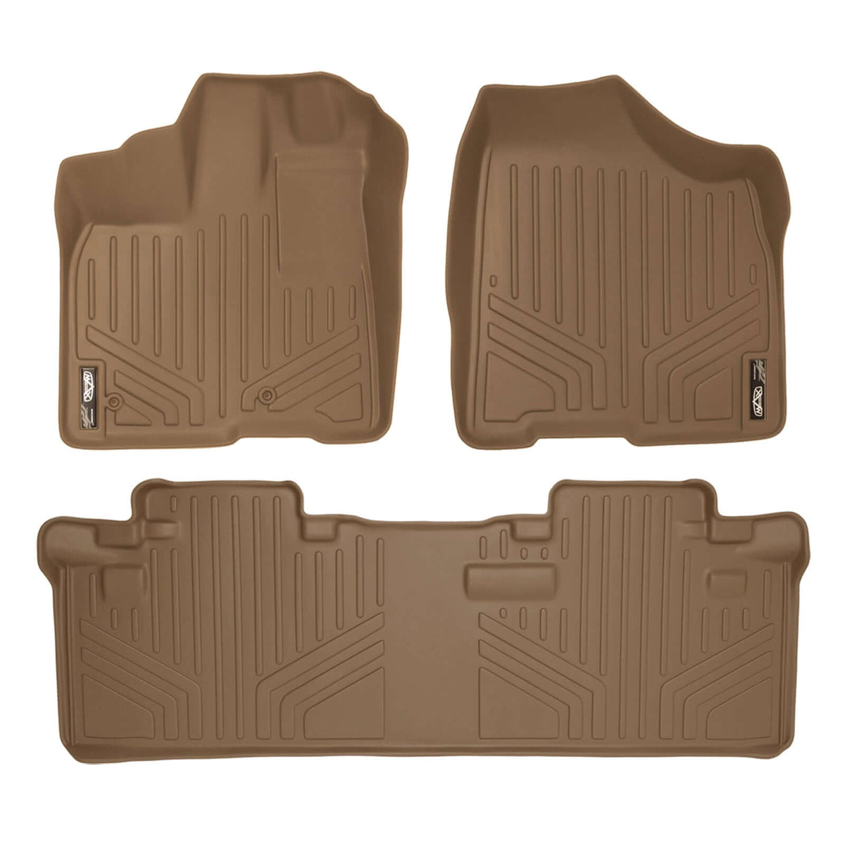 2011-2012 Toyota Sienna Floor Liners|8 Passenger Models (with coverage for 2nd row sliding track)|SMARTLINER