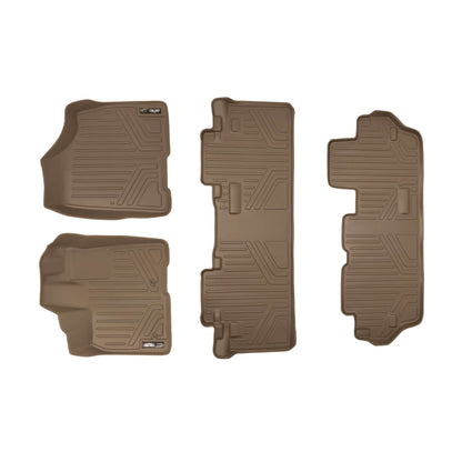 2011-2012 Toyota Sienna Floor Liners|8 Passenger Models (with cover for 2nd row sliding track)|SMARTLINER