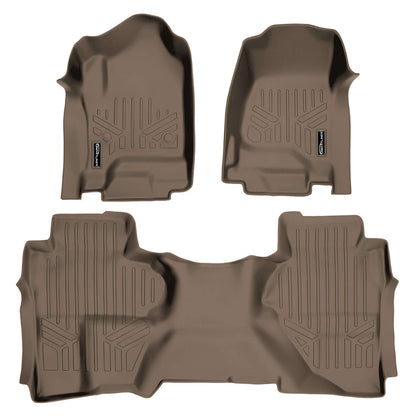 2014-2018 Chevrolet Silverado 1500 Floor Liners|Double Cab Models (Does NOT provide over-the-hump coverage. Fits CARPET models. Not 4x4 Shifters - No E-Assist Models)|SMARTLINER