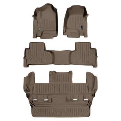 2015-2020 Chevrolet Tahoe Floor Liners|7 Passenger Models (B+C)|SMARTLINER
