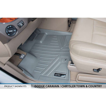2013-2020 Dodge Grand Caravan Floor Liners | 2nd Row Bucket Seats, With Super Console | SMARTLINER