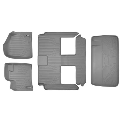 2008-2012 Dodge Grand Caravan Floor Liners | 2nd Row Stow'n Go Bucket Seats, With Super Console | SMARTLINER