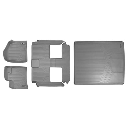 2013-2020 Dodge Grand Caravan Floor Liners | 2nd Row Bucket Seats, With Super Console | SMARTLINER