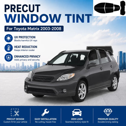 Precut Window Tint Kit for Toyota Matrix (2003–2008) | UV Block & Privacy Film