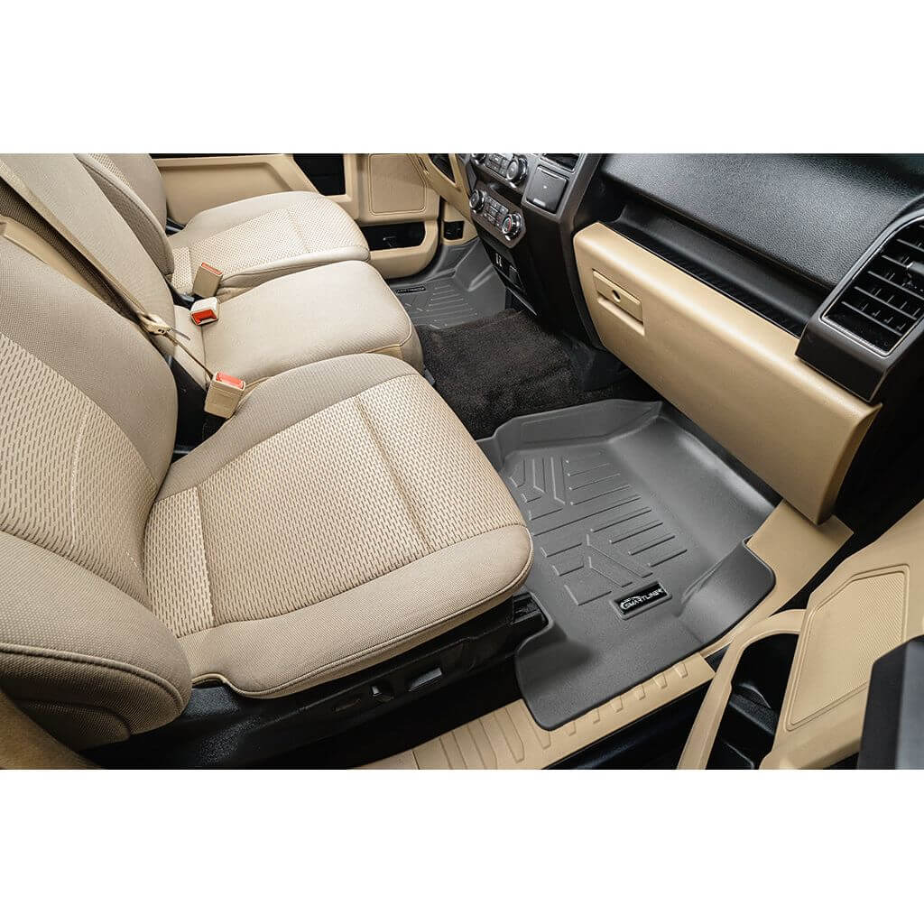 2015-2027 Ford F-150 Floor Liners | Super Cab Models 1st row Bucket Seats |SMARTLINER