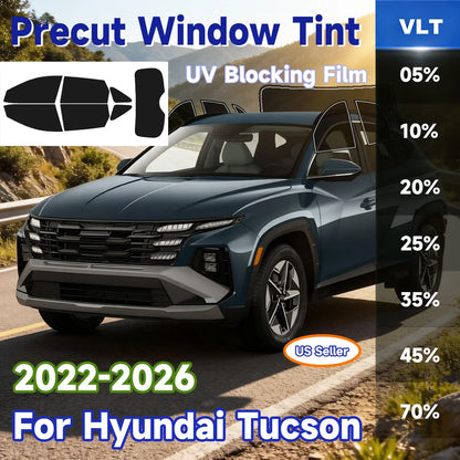 Precut Window Tint Kit for Hyundai Tucson (2022–2026) | UV-IR Block & Privacy Film