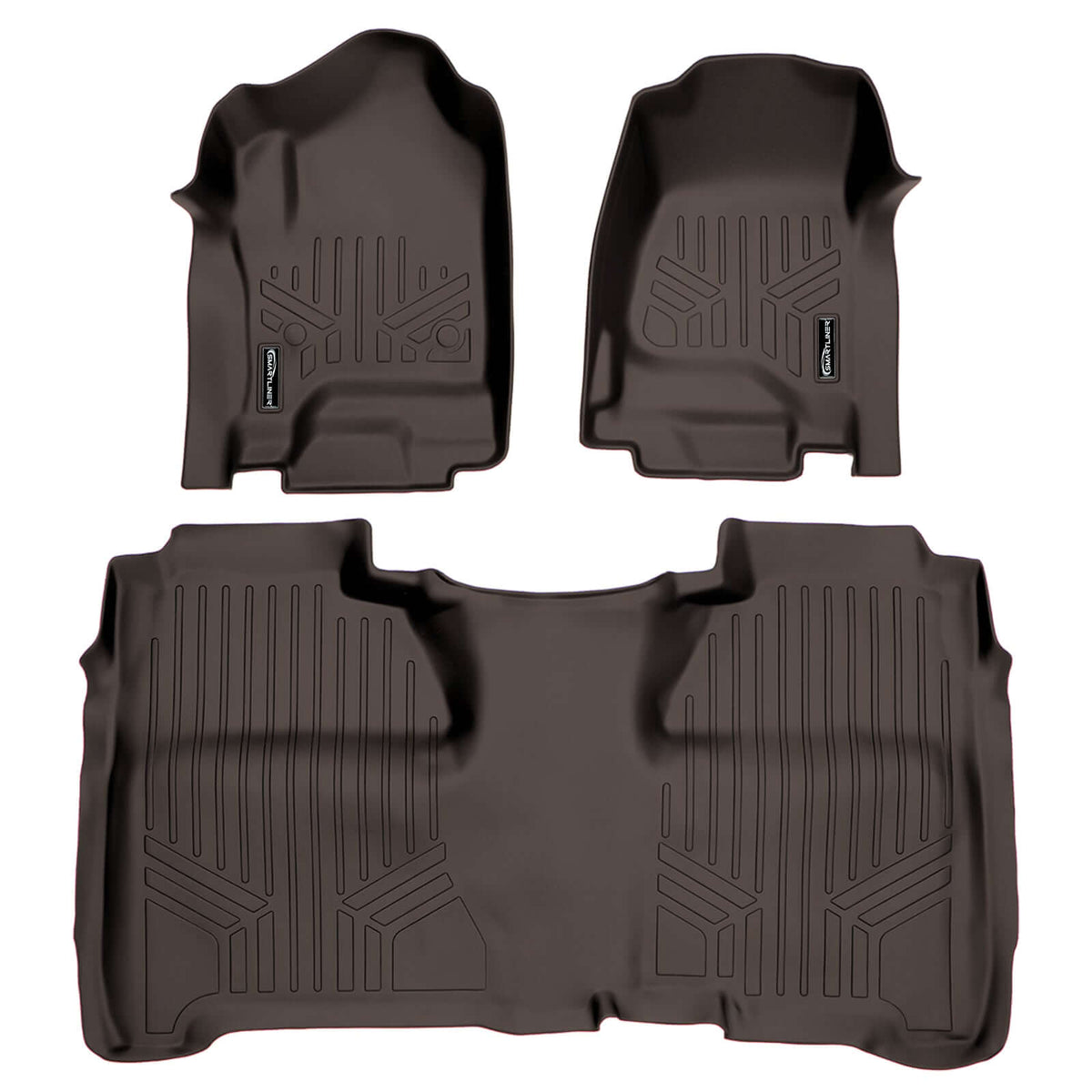 2015-2019 GMC Sierra 2500 HD Floor Liners|Crew Cab Models (2nd row half coverage. Not 4x4 Shifters - No E-Assist Models)|SMARTLINER