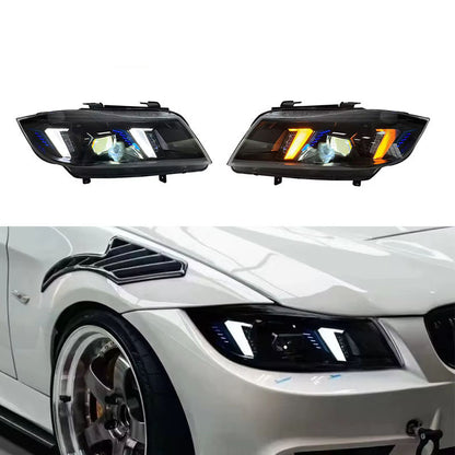 Dual-Color Laser LED Headlights for BMW 3 Series E90 2005-2012