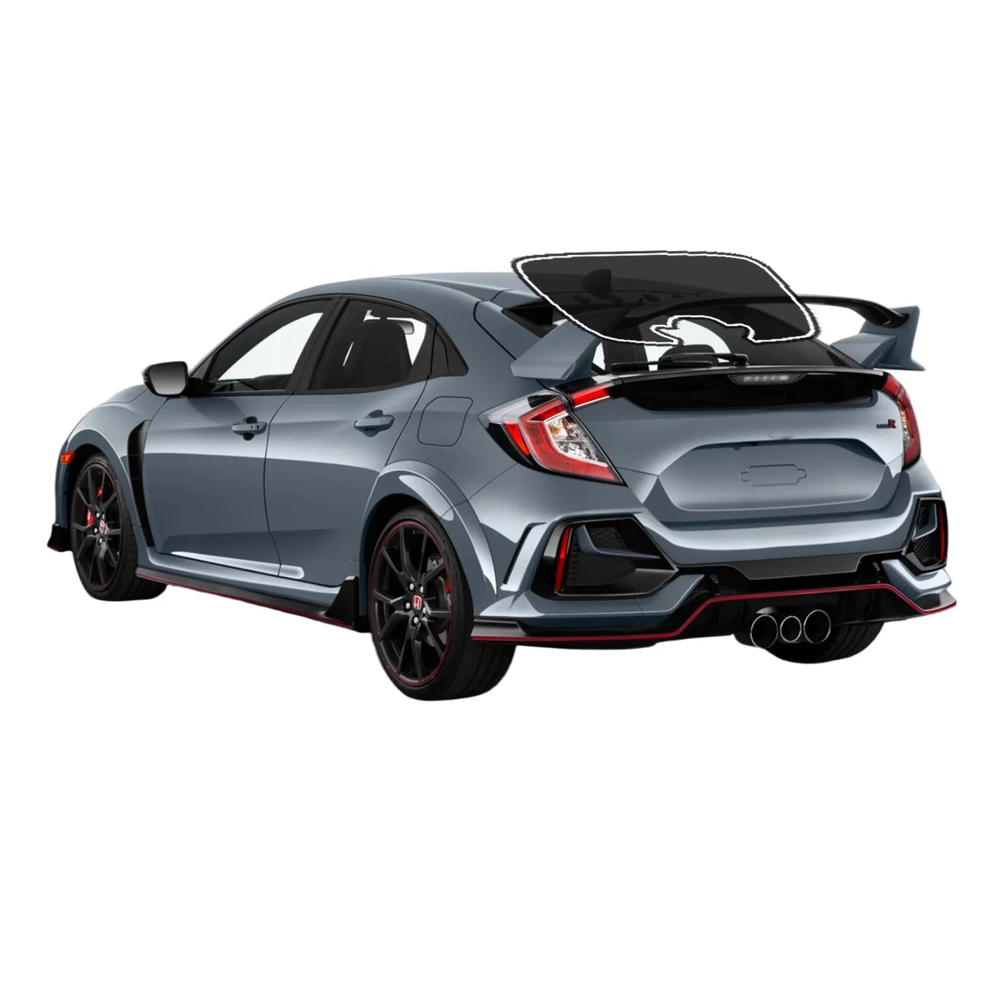 Precut Window Tint Kit for Honda Civic Hatchback (2016–2021) | UV-IR Block & Privacy Film