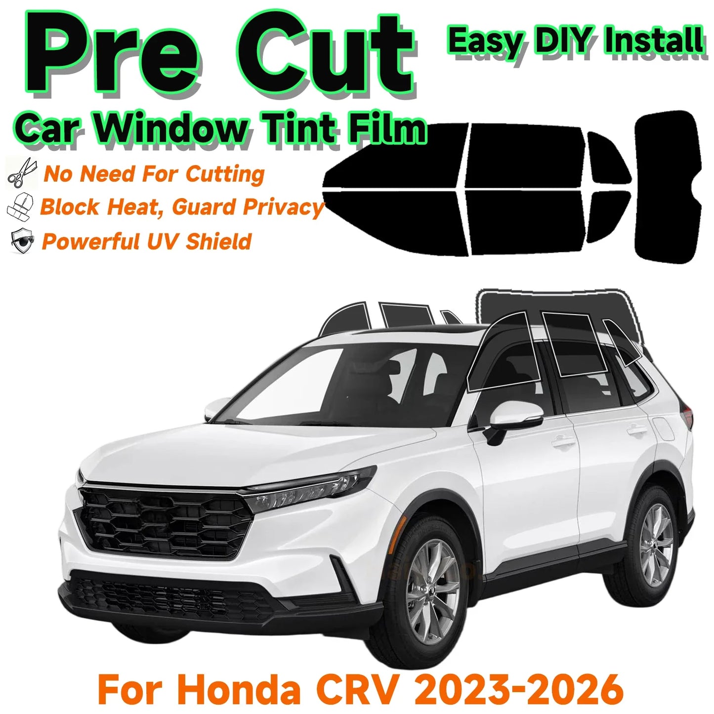 Precut Window Tint Kit for Honda CR-V (2023–2026) | UV Block & Privacy Film