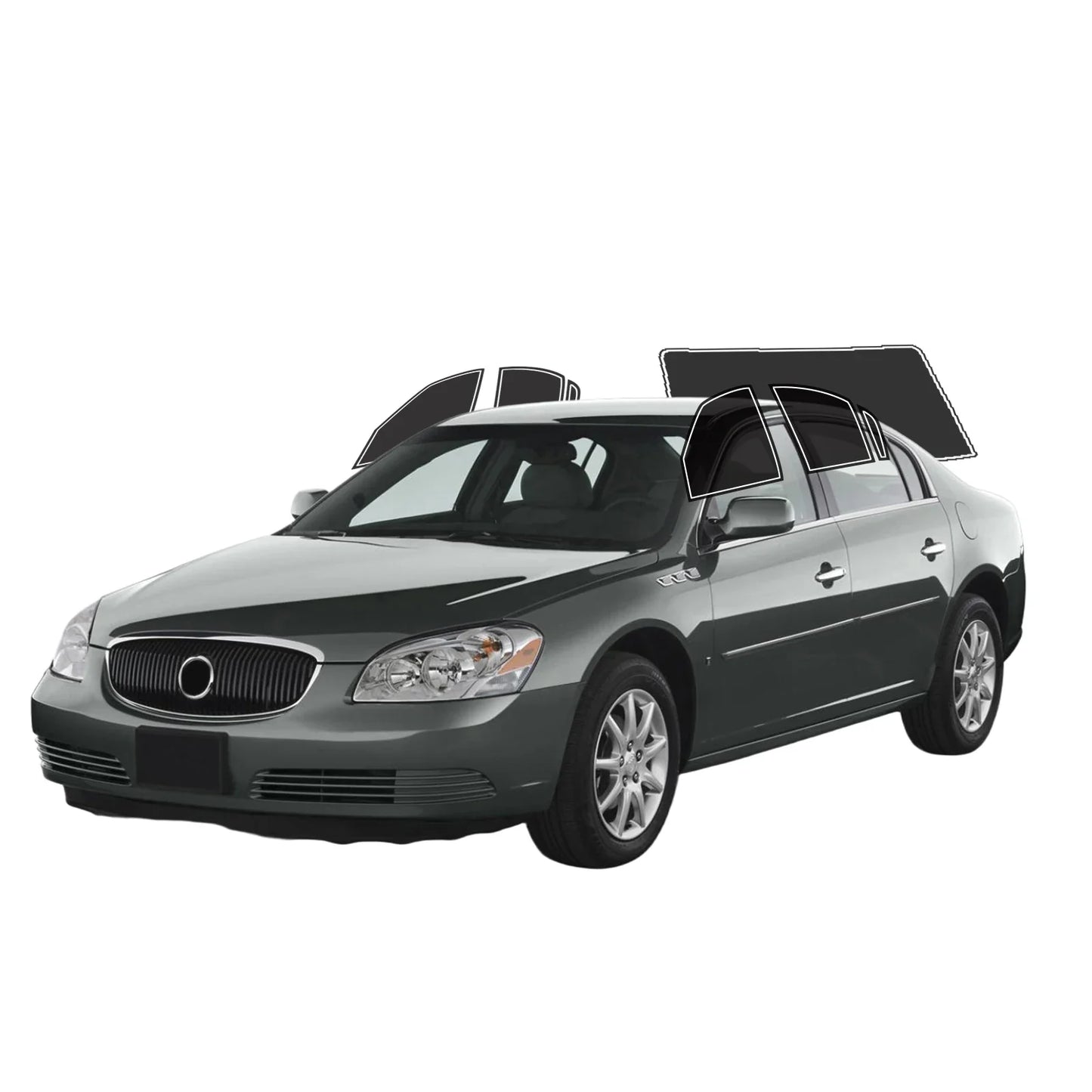 Precut Window Tint Kit for Buick Lucerne (2006–2011) | UV-IR Block & Privacy Film