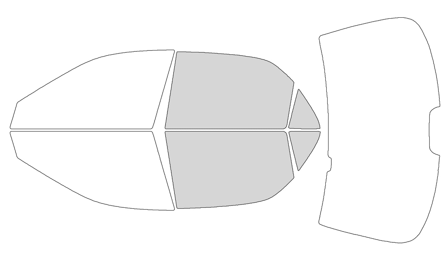 Precut Window Tint Kit for Honda Accord Sedan (2008–2012) | UV Block & Privacy Film