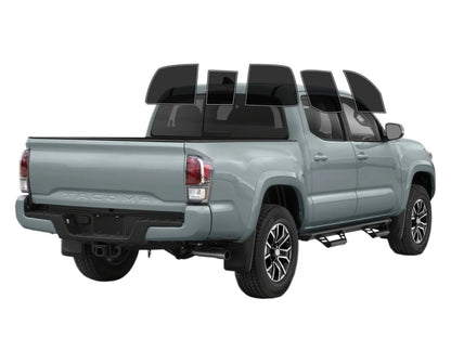 Precut Window Tint Kit for Toyota Tacoma Double Cab (2016–2023) | UV Block & Privacy Film