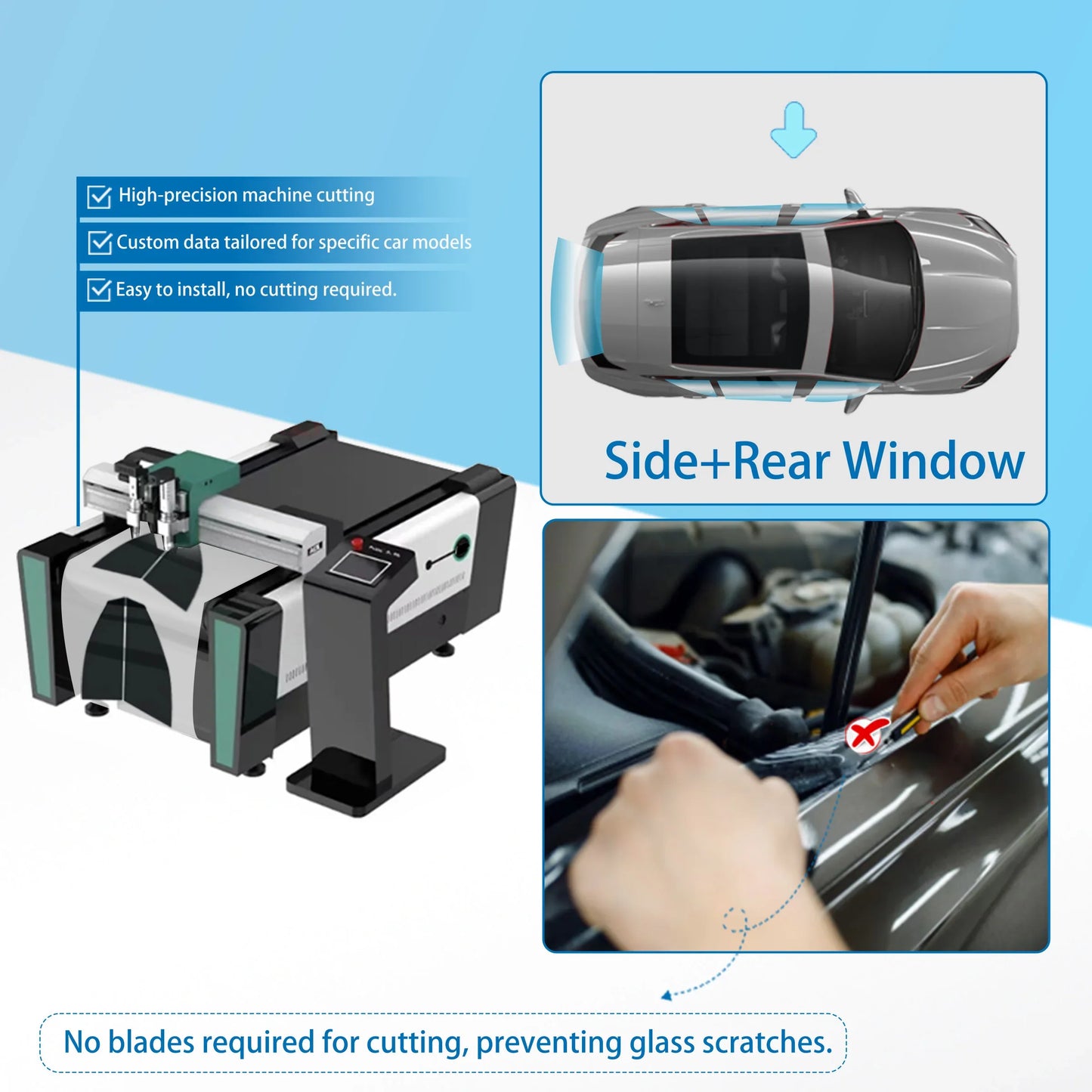 Precut Window Tint Kit for Honda Civic Coupe (2001–2005) | UV Block & Privacy Film