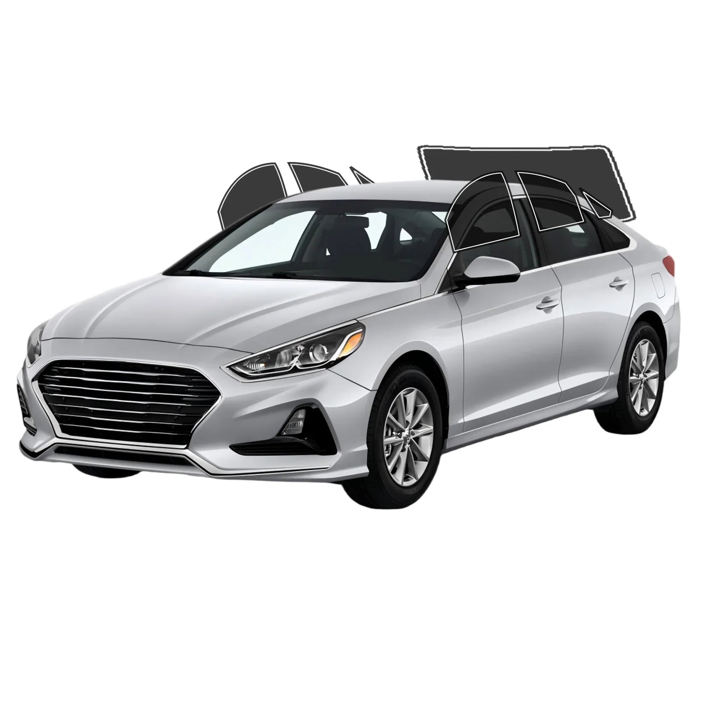 Precut Window Tint Kit for Hyundai Sonata (2015–2019) | UV-IR Block & Privacy Film