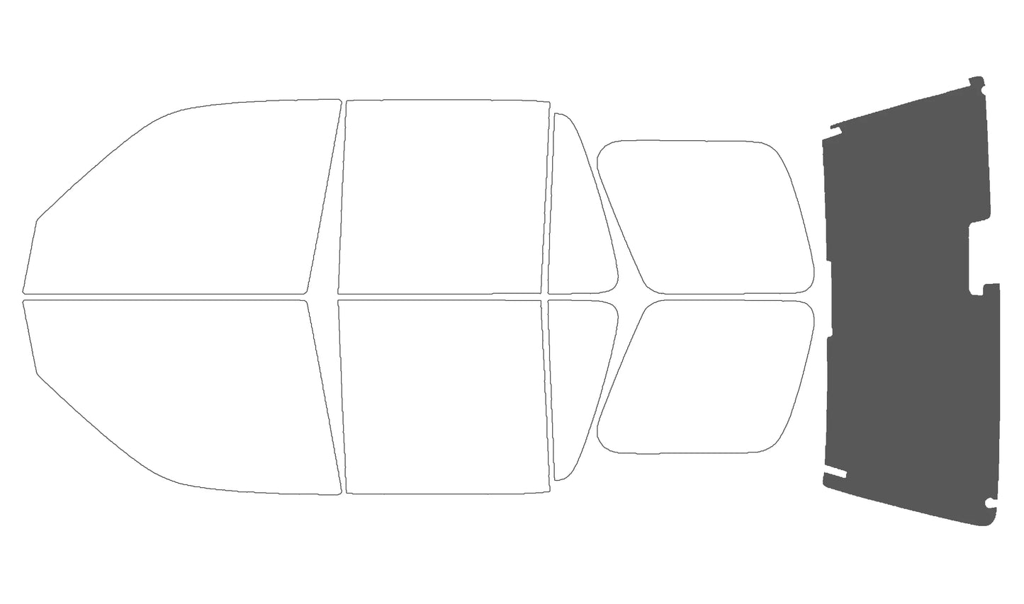 Precut Window Tint Kit for Honda CR-V (1997–2001) | UV Block & Privacy Film