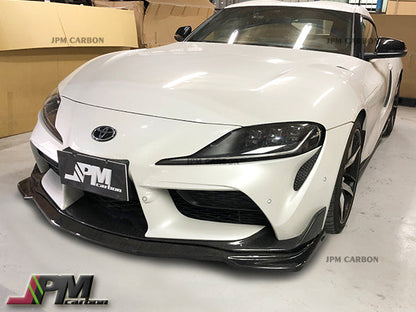 [JPMCarbon] MX Style Carbon Fiber Front Lip Fits For 2019-2026 Toyota GR Supra A90 A91 Only