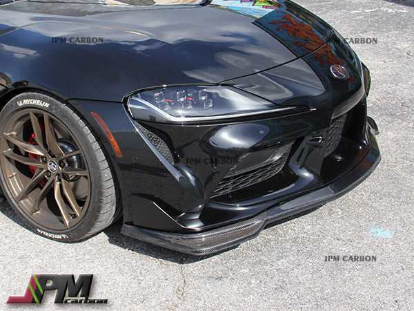 [JPMCarbon] MX Style Carbon Fiber Front Lip Fits For 2019-2026 Toyota GR Supra A90 A91 Only