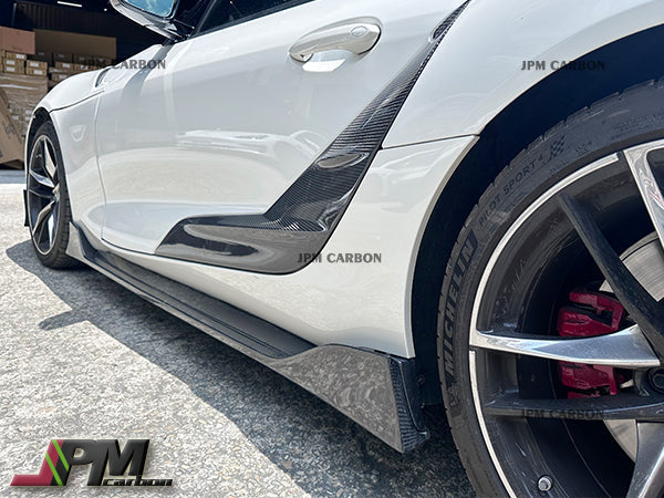 [JPMCarbon] AG Style Carbon Fiber Side Skirt Expansion Lips for FOR 2019-2026 Toyota GR Supra A90 A91