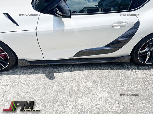[JPMCarbon] AG Style Carbon Fiber Side Skirt Expansion Lips for FOR 2019-2026 Toyota GR Supra A90 A91