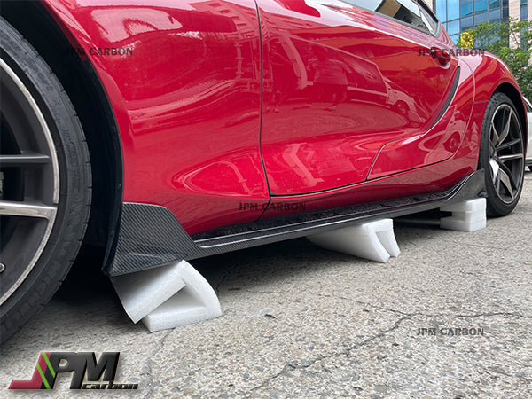 [JPMCarbon] AG Style Carbon Fiber Side Skirt Expansion Lips for FOR 2019-2026 Toyota GR Supra A90 A91