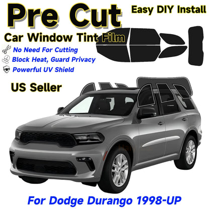 Precut Window Tint Kit for Dodge Durango (1998–2025) | UV Block & Privacy Film