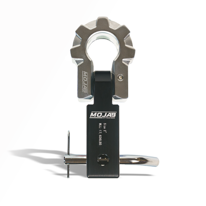 2'' Aluminum Hitch Receiver with Aluminum D-Shackle 9T-Ceramic coated