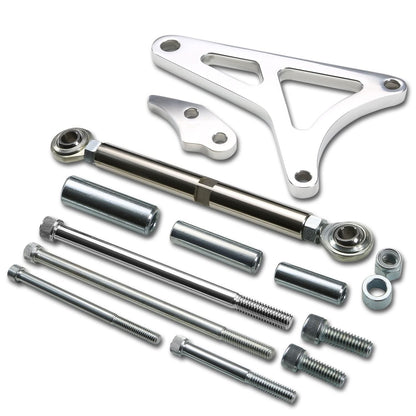 Ford SBF 351W Windsor Chrome Alternator Bracket Set