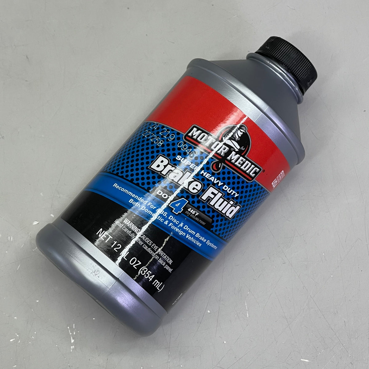 MOTOR MEDIC (6 PACK) Super Heavy Duty Dot 4 Brake Fluid 12 fl oz Grey M4512