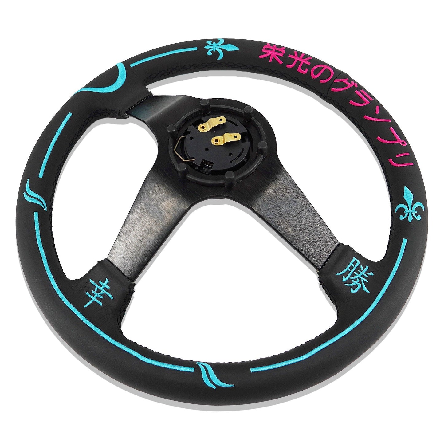 Universal Adrenaline Chase 350mm 3"Deep Dish 6-Bolt Steering Wheel | 150 Entries